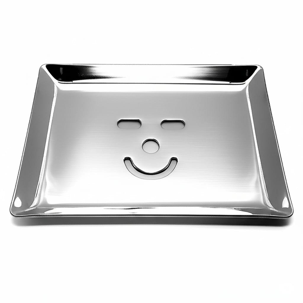 Jitonex Premium Stainless Steel Soap Dish for Bathroom Wall – Rust Proof, Heavy Duty, Wall Mounted Soap Holder Tray with Drainage – Silver Finish| Smile Model |