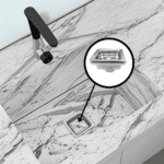 Heavy Duty Sink Drainer Installed in Modern Kitchen Sink